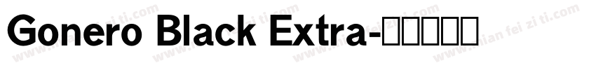 Gonero Black Extra字体转换